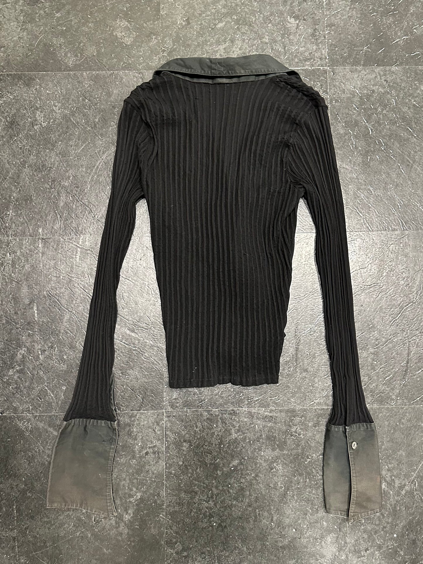 Stripes big cuffs shirt