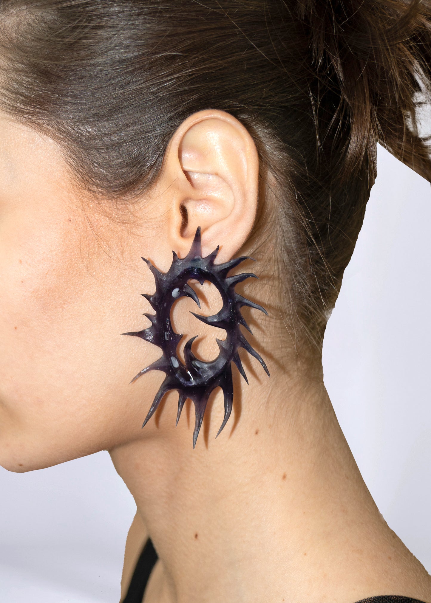 Black hole earrings