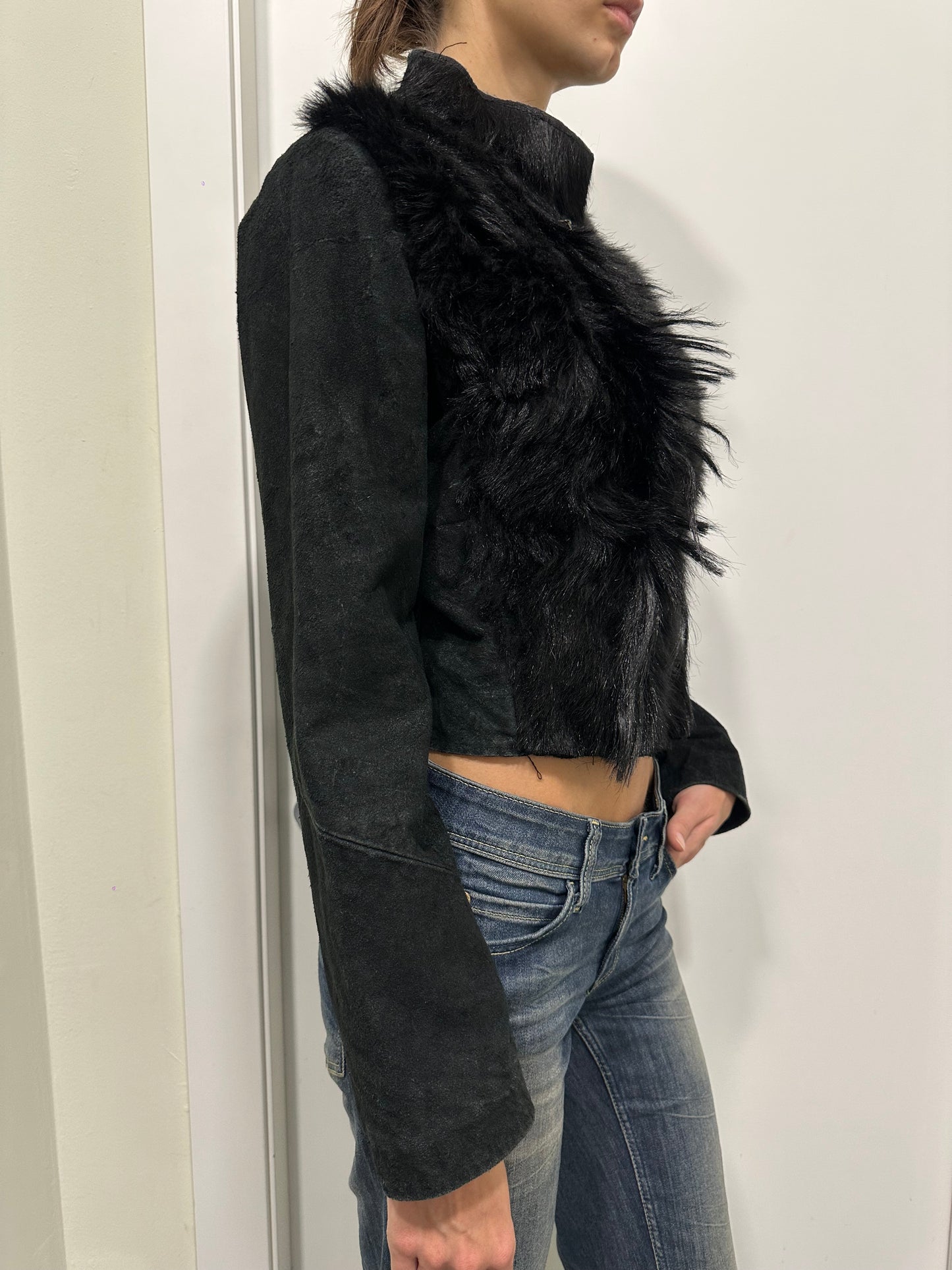 Pony hair crust jacket