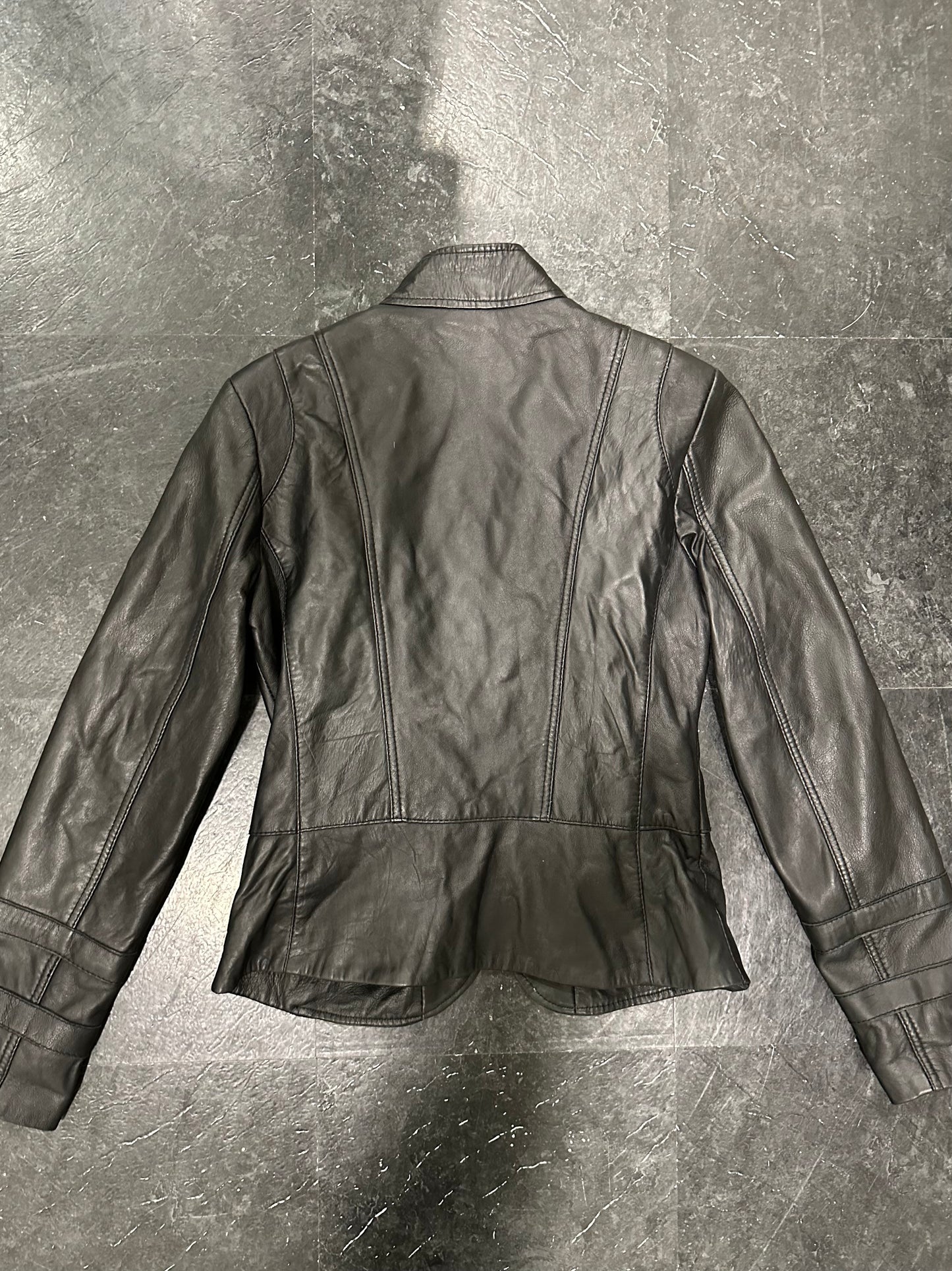 Leather napoleon jacket