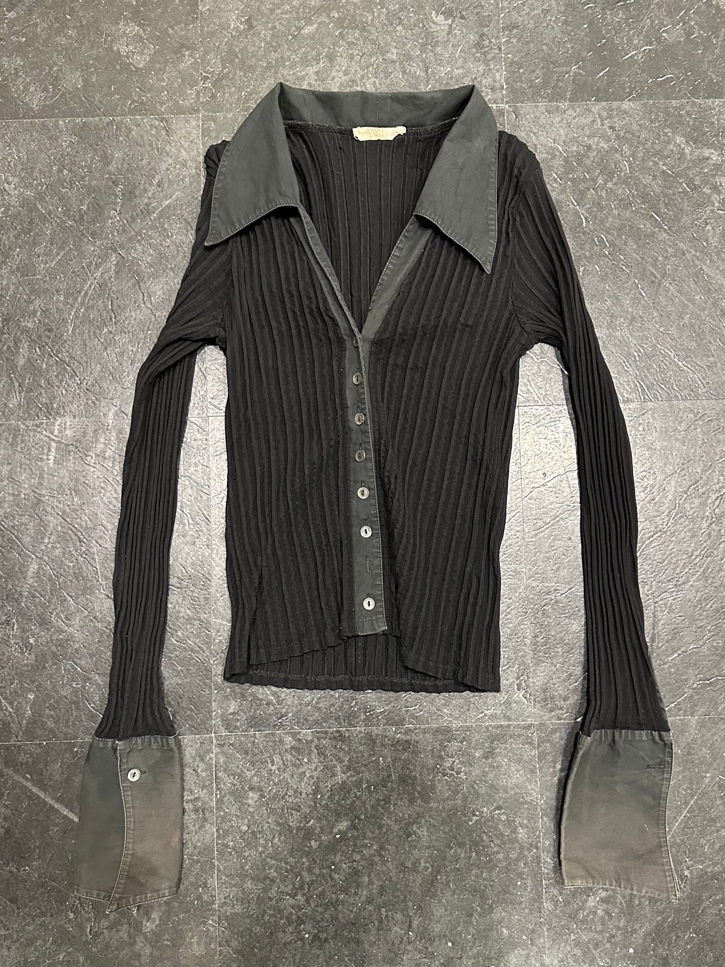 Stripes big cuffs shirt