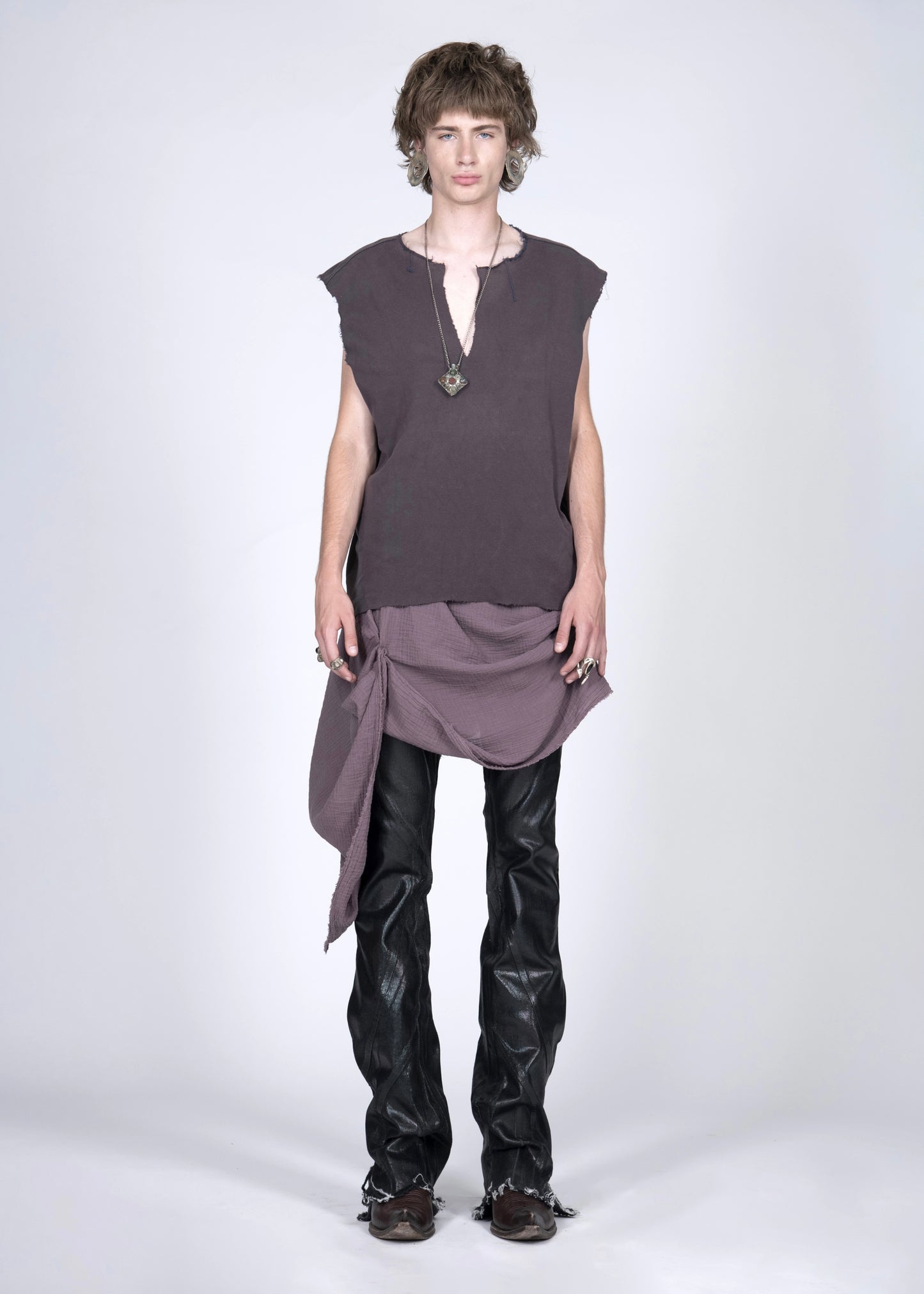 men's laminate bootcut jeans preorder