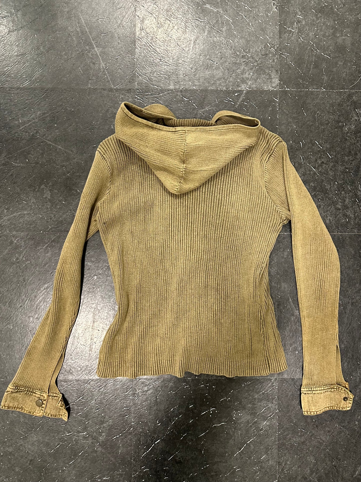 Knitted denim jacket