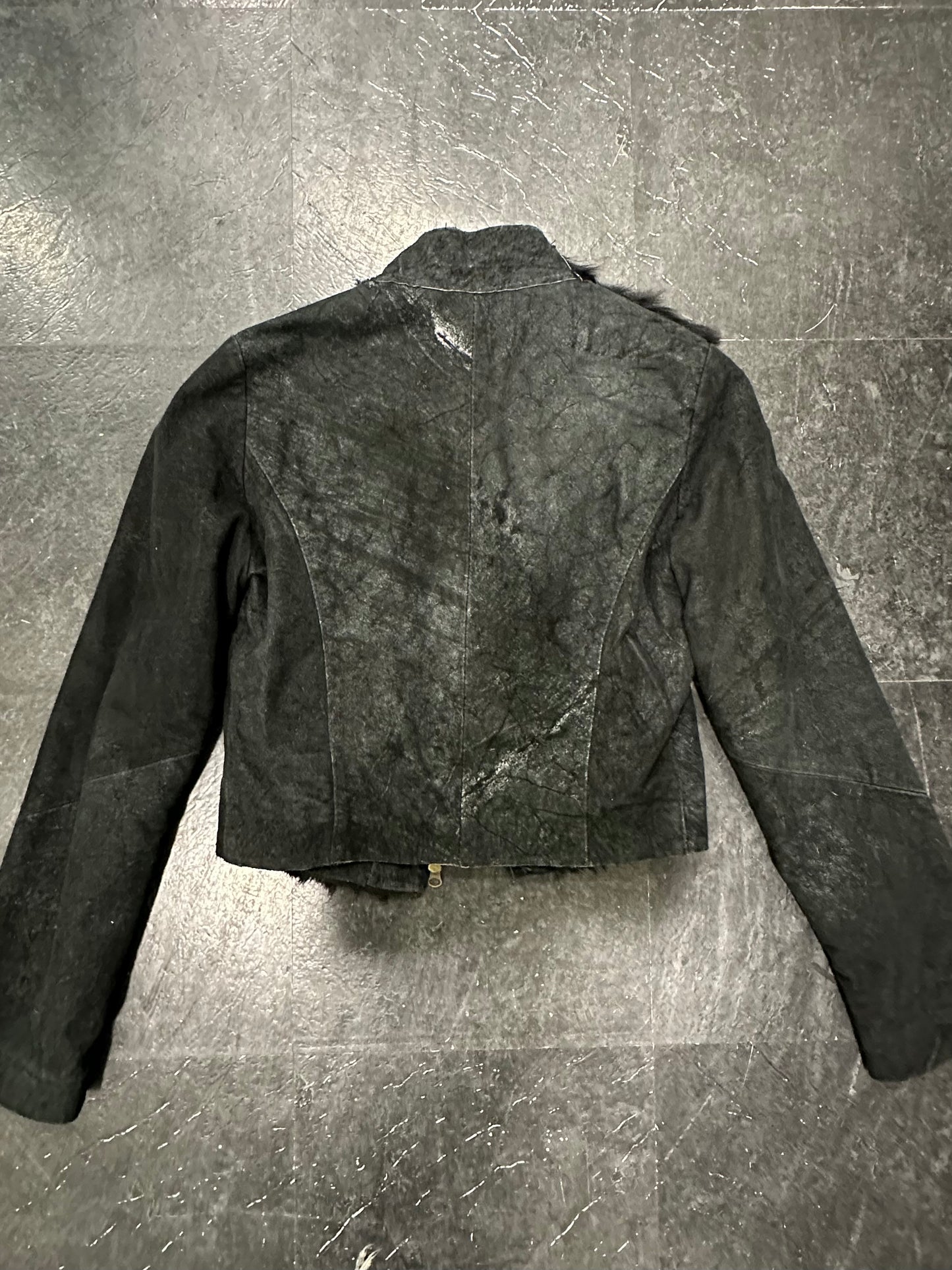 Pony hair crust jacket