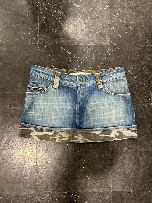 Denim mini skirt