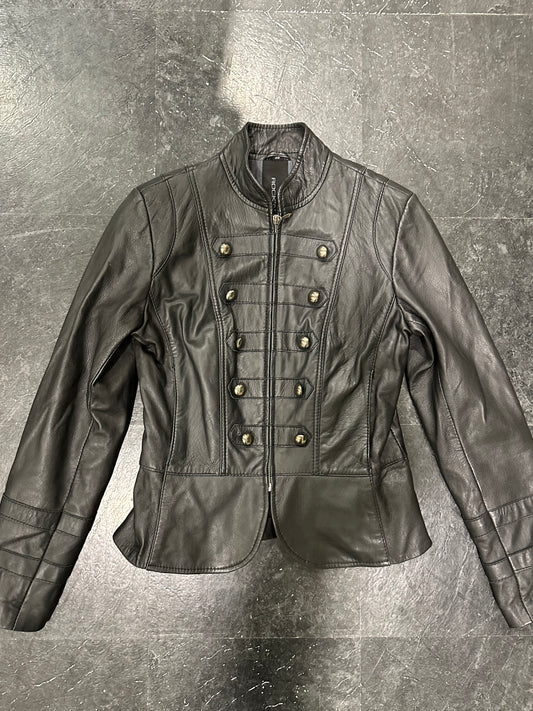 Leather napoleon jacket