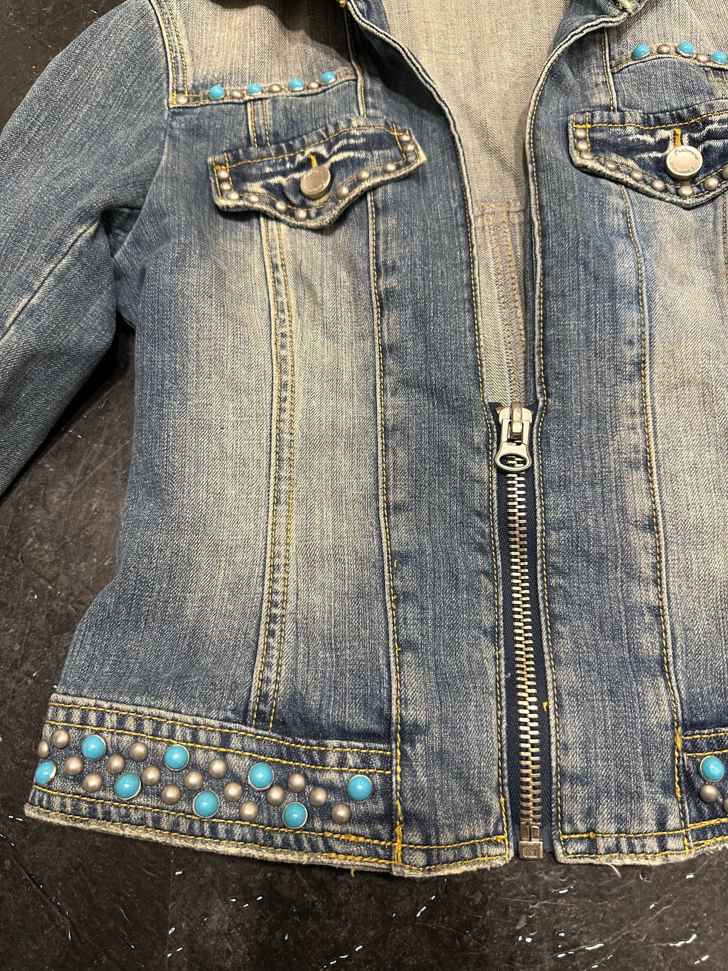 Studded denim jacket