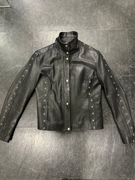 Leather rings jacket