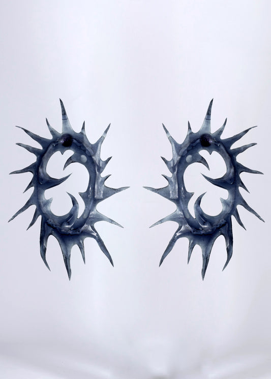 Black hole earrings
