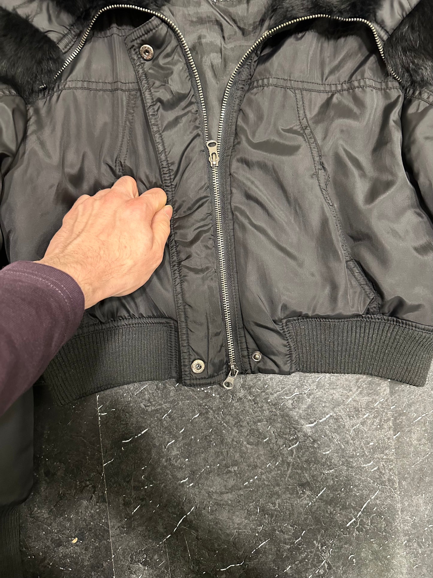 Cropped puffer jacket