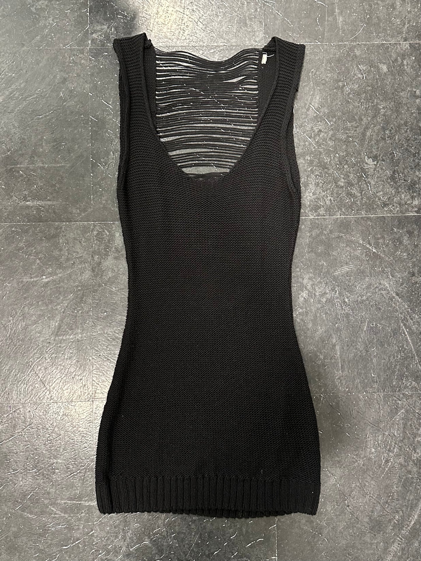 Knitted strings dress