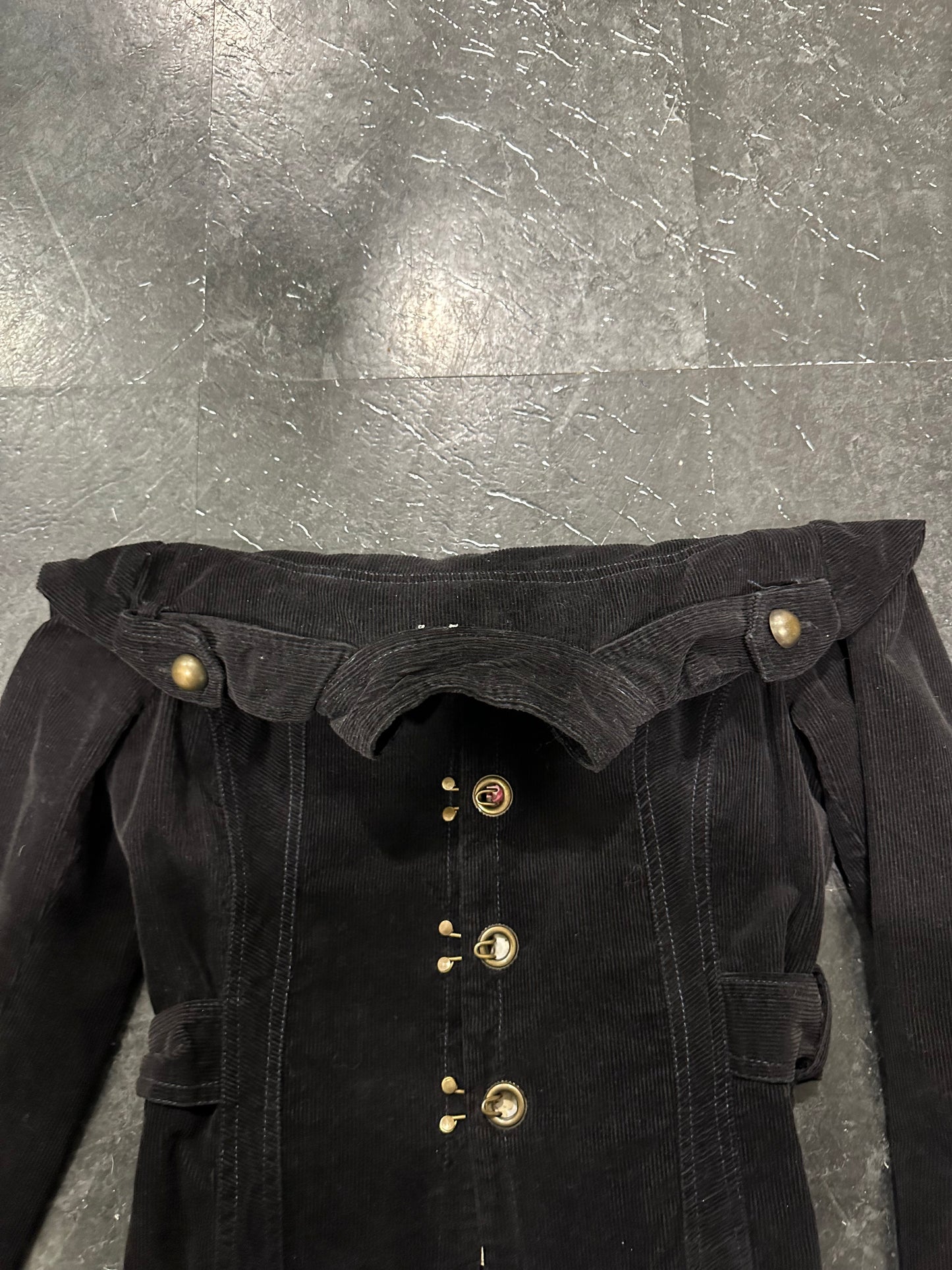 Military velour jacket