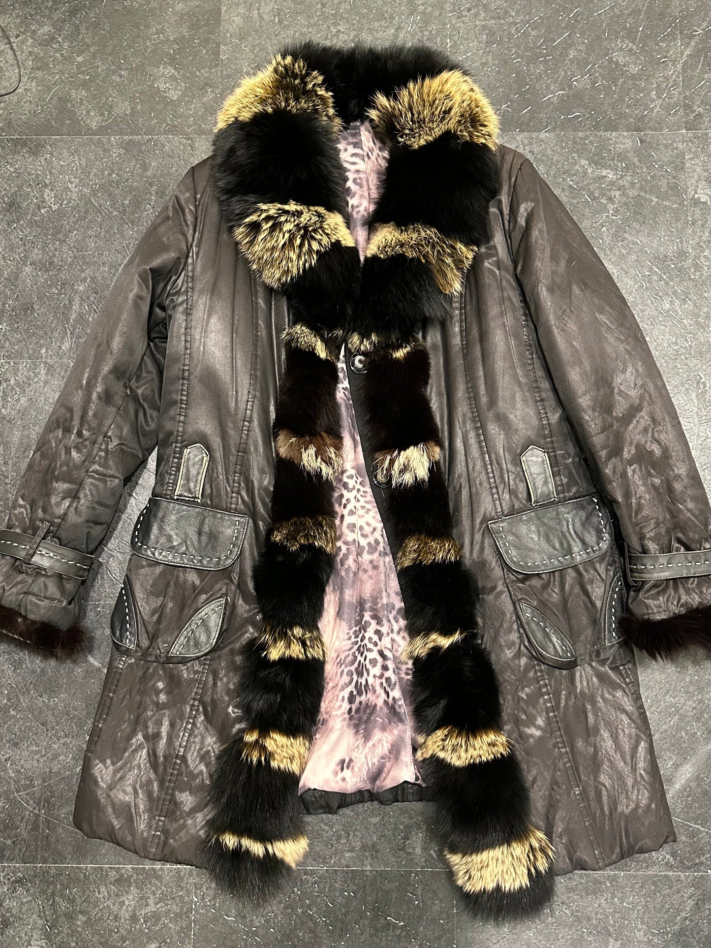 Fox fur coat