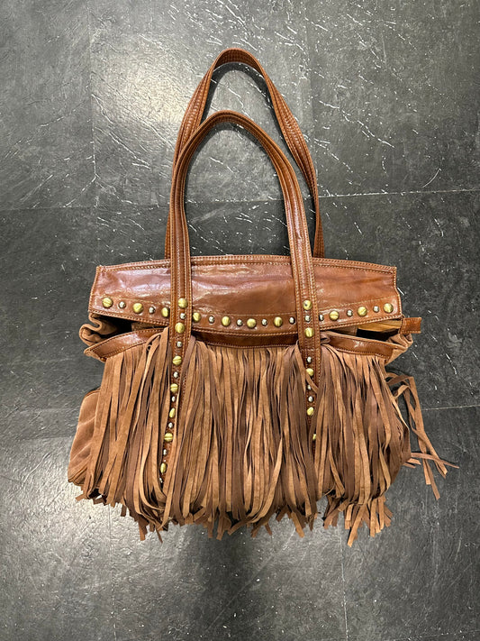 Fringes leather bag
