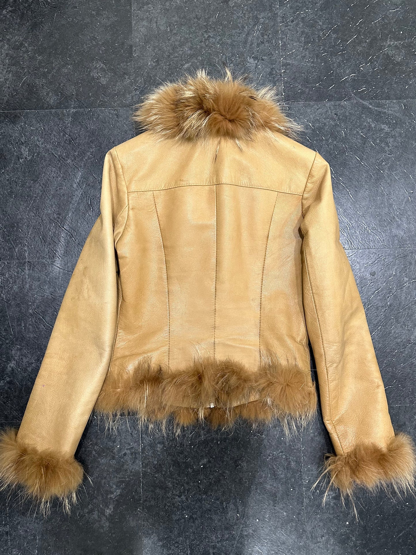 Studs leather jacket