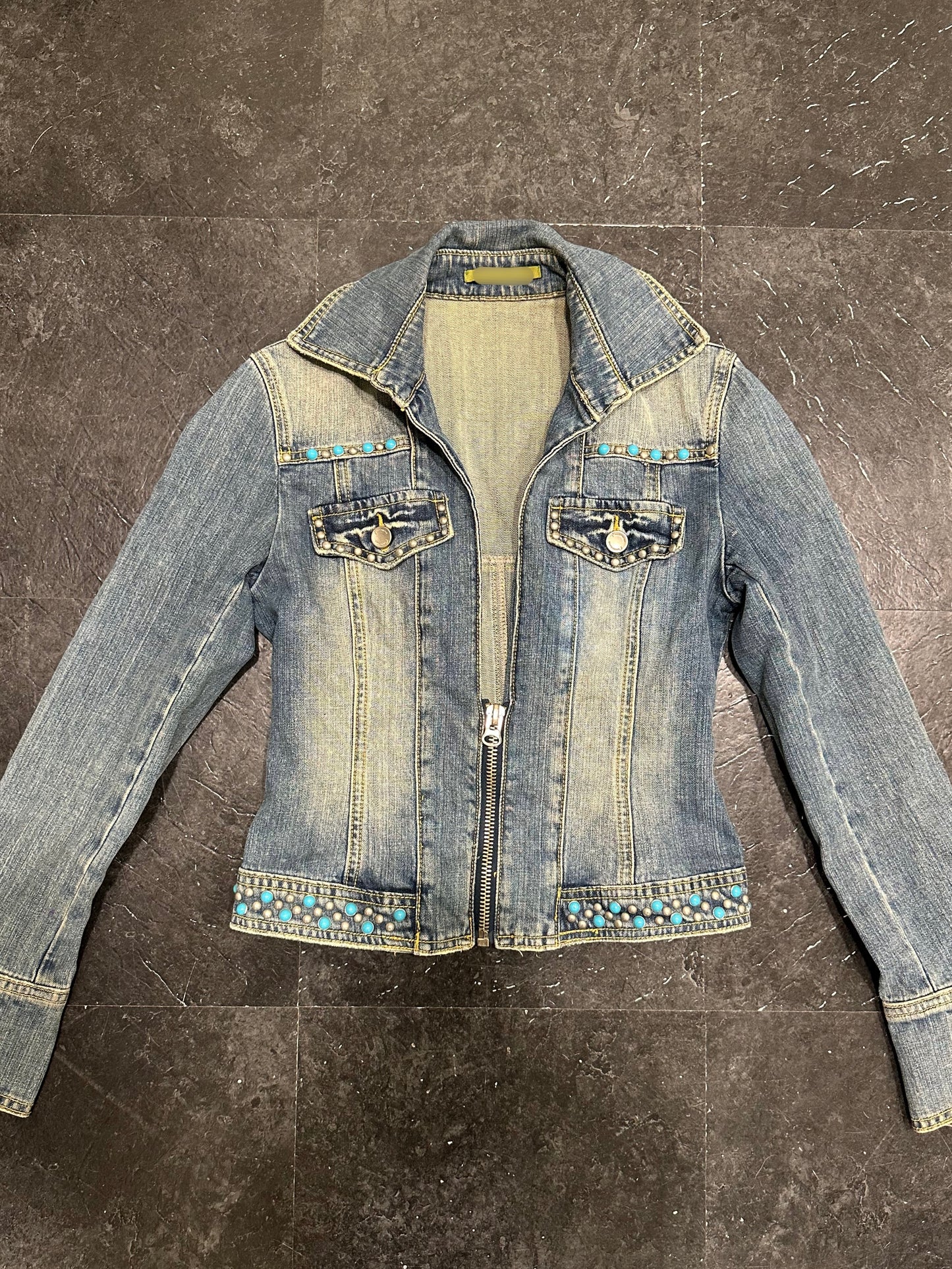 Studded denim jacket