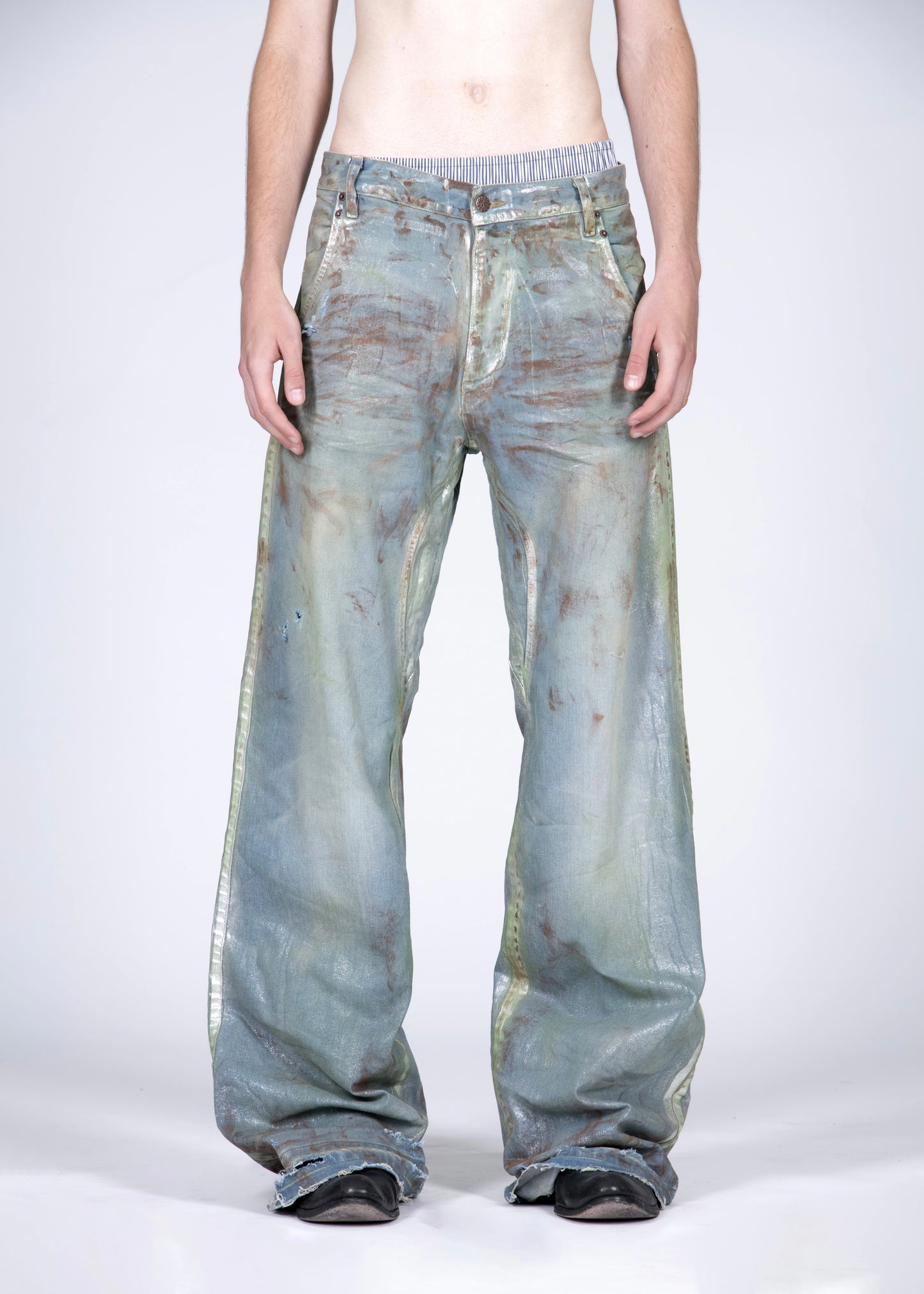 men's rusty steel baggy jeans preorder