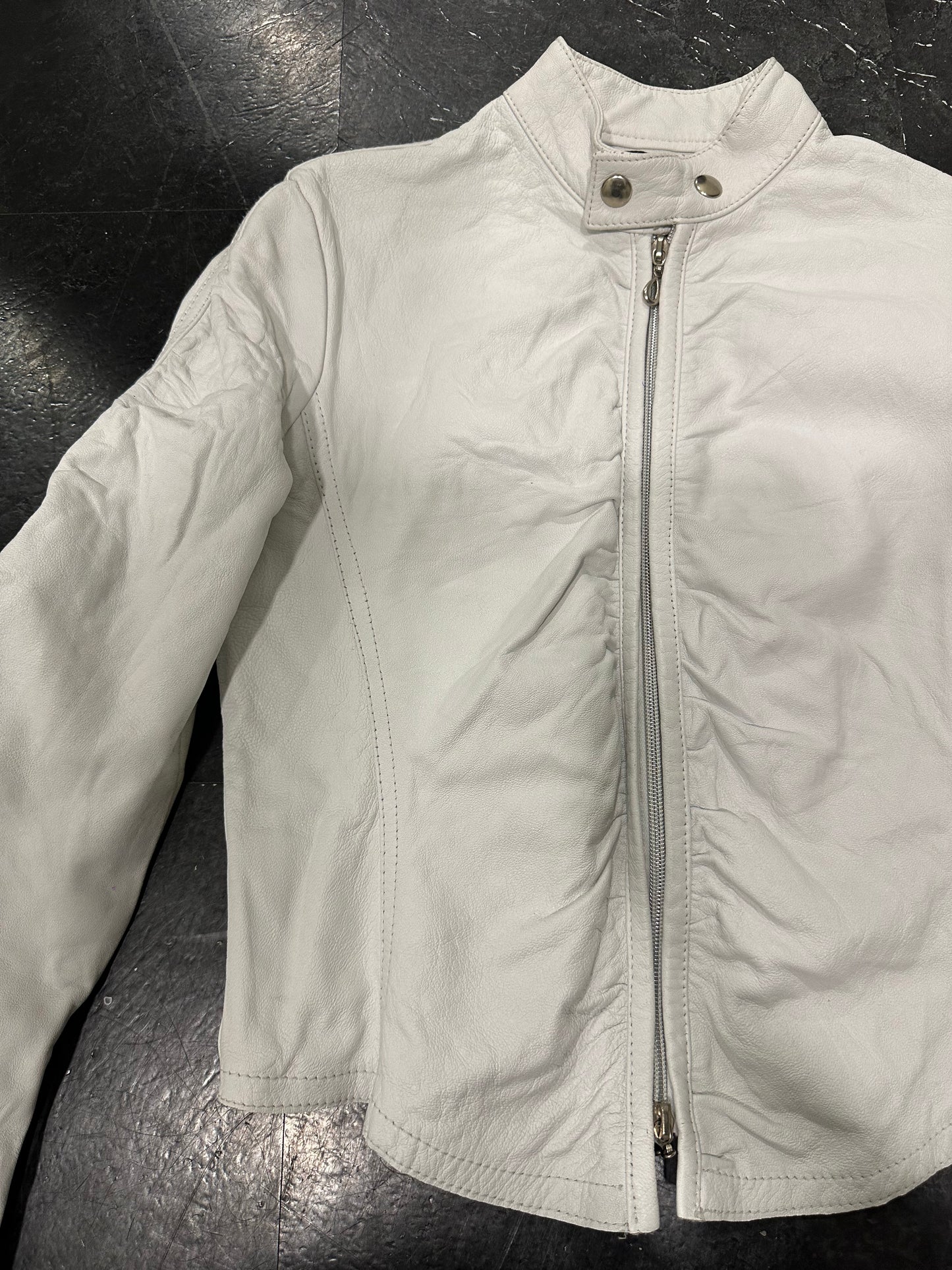 White leather jacket