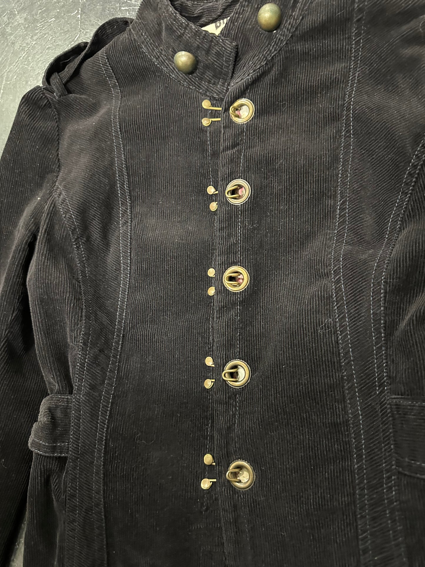 Military velour jacket