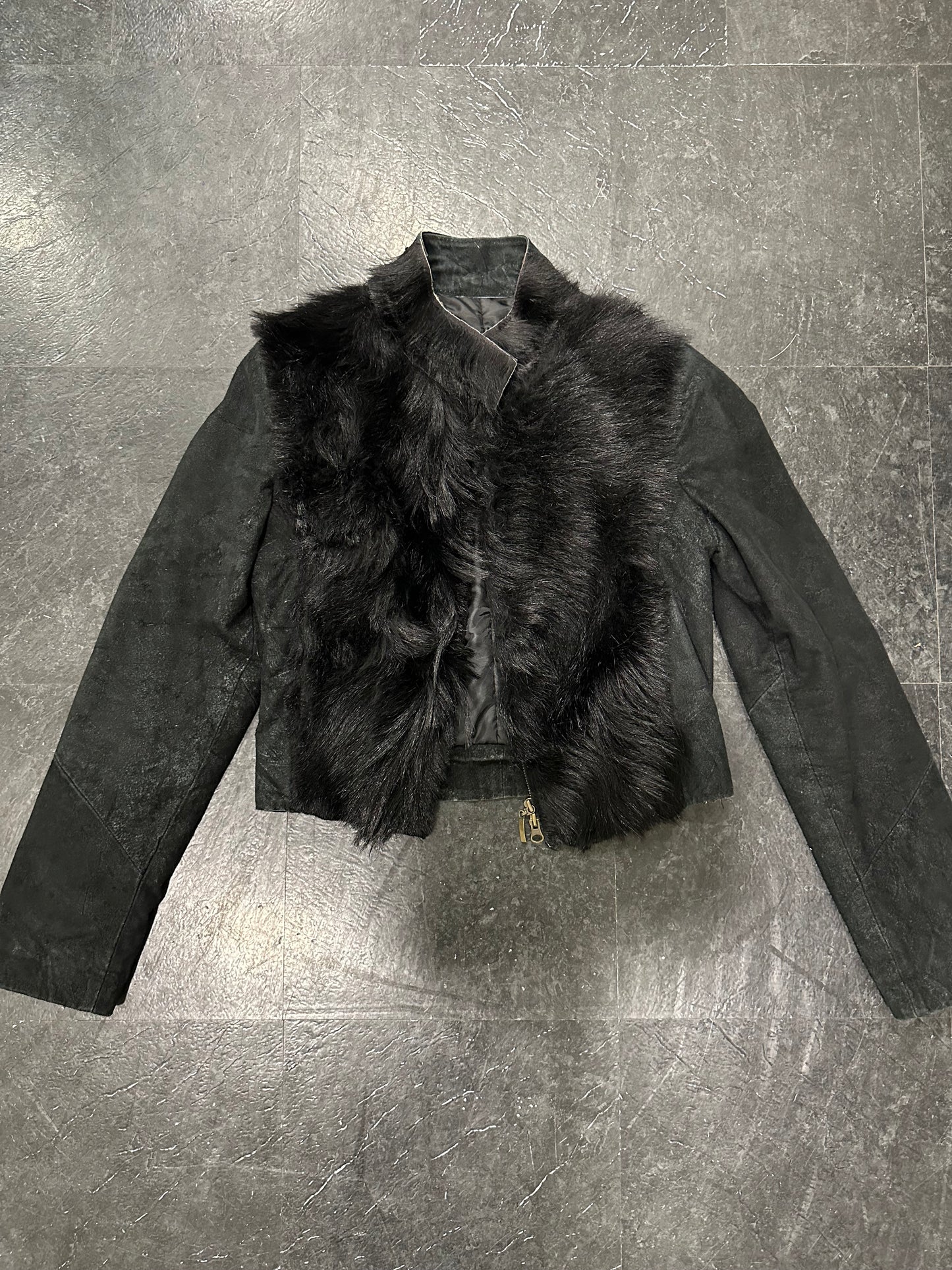 Pony hair crust jacket