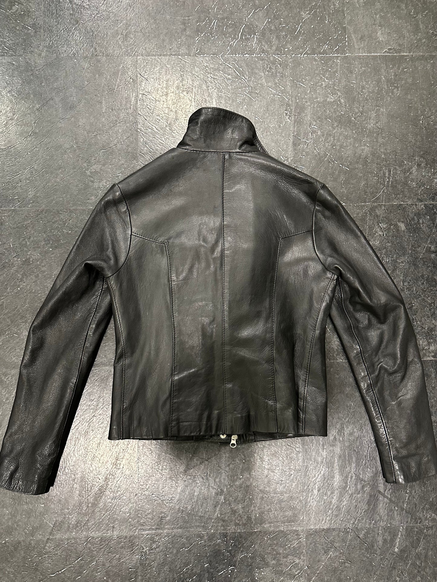 Leather rings jacket