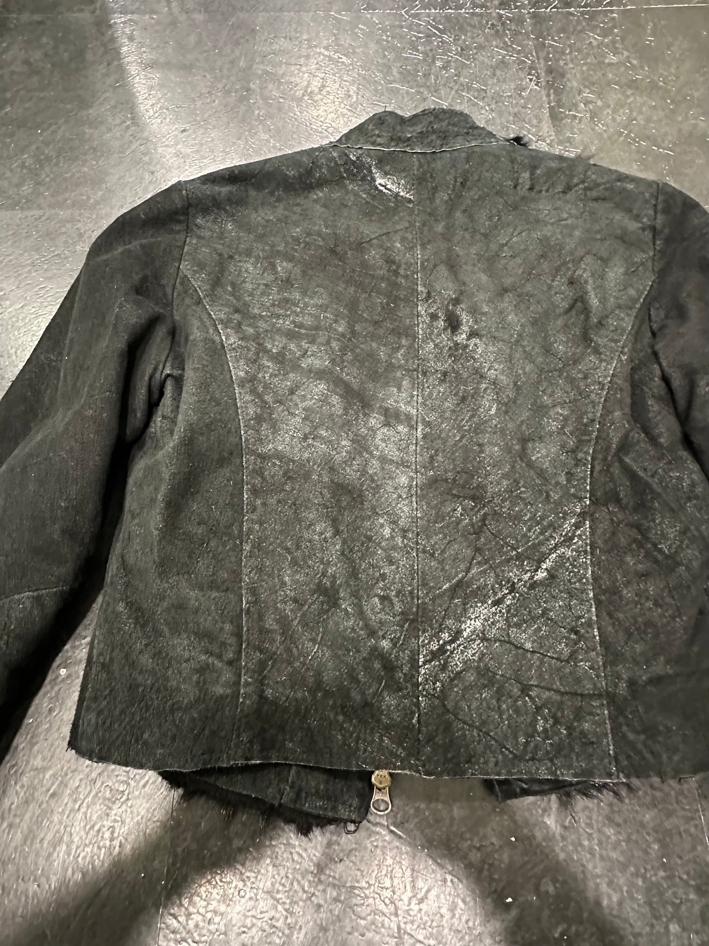Pony hair crust jacket