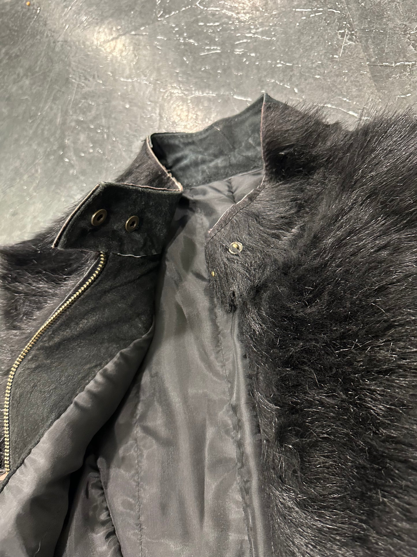 Pony hair crust jacket