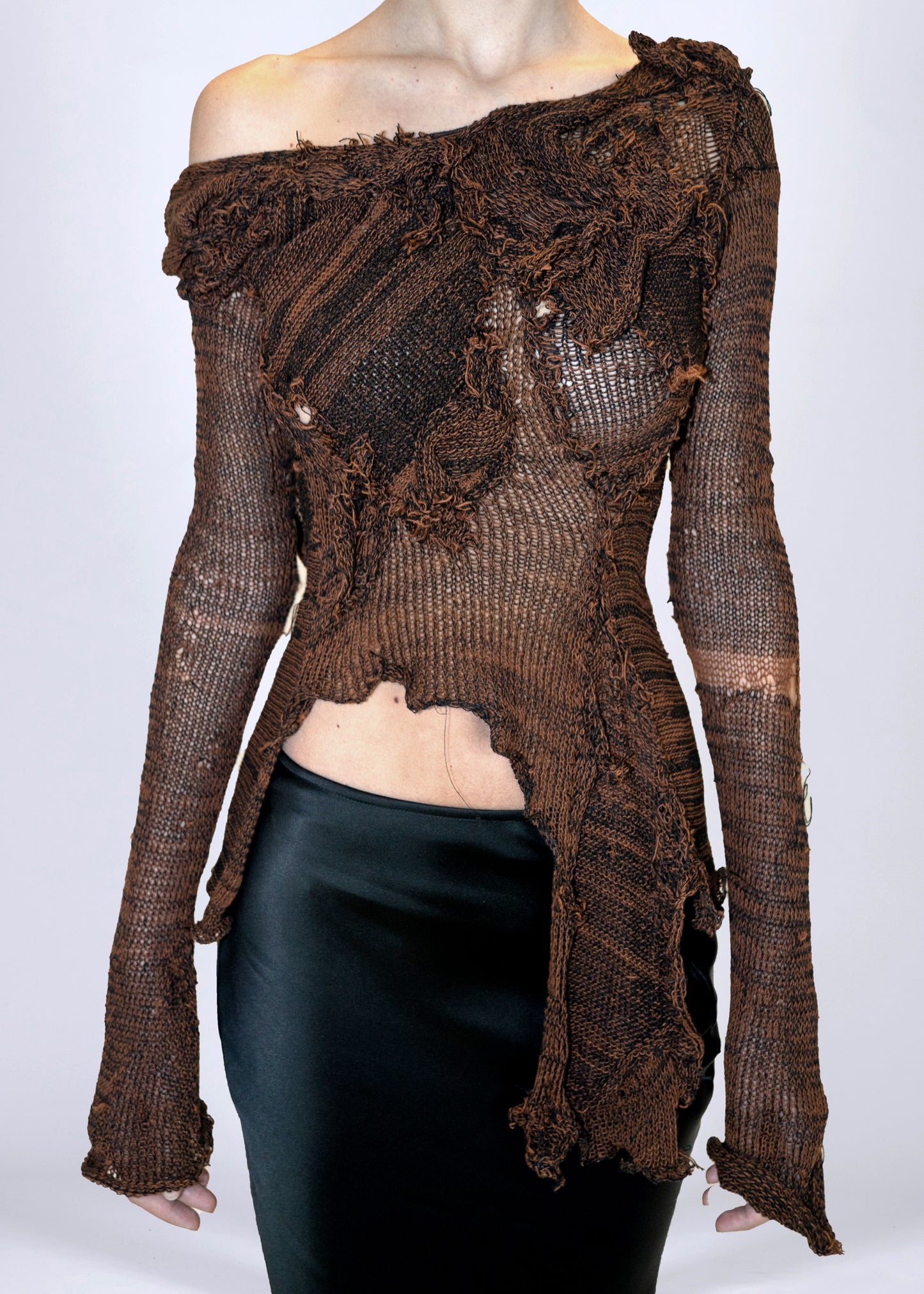 Melted knitted top in collab with Anisa Spaho