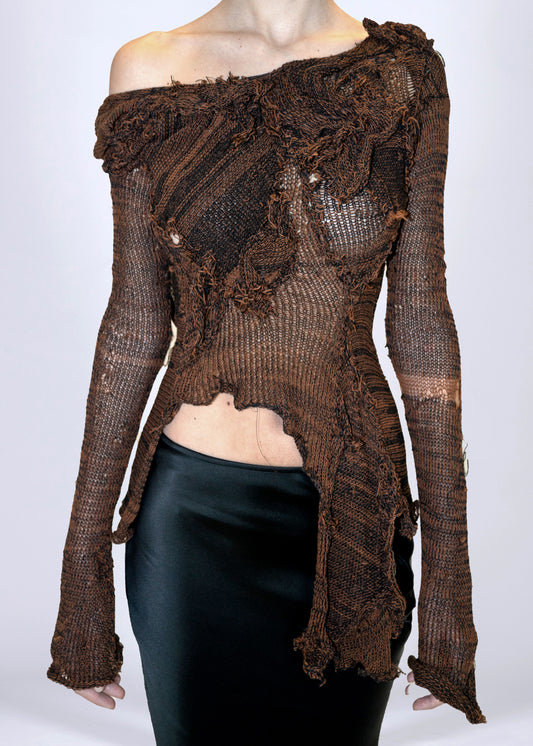 Melted knitted top in collab with Anisa Spaho
