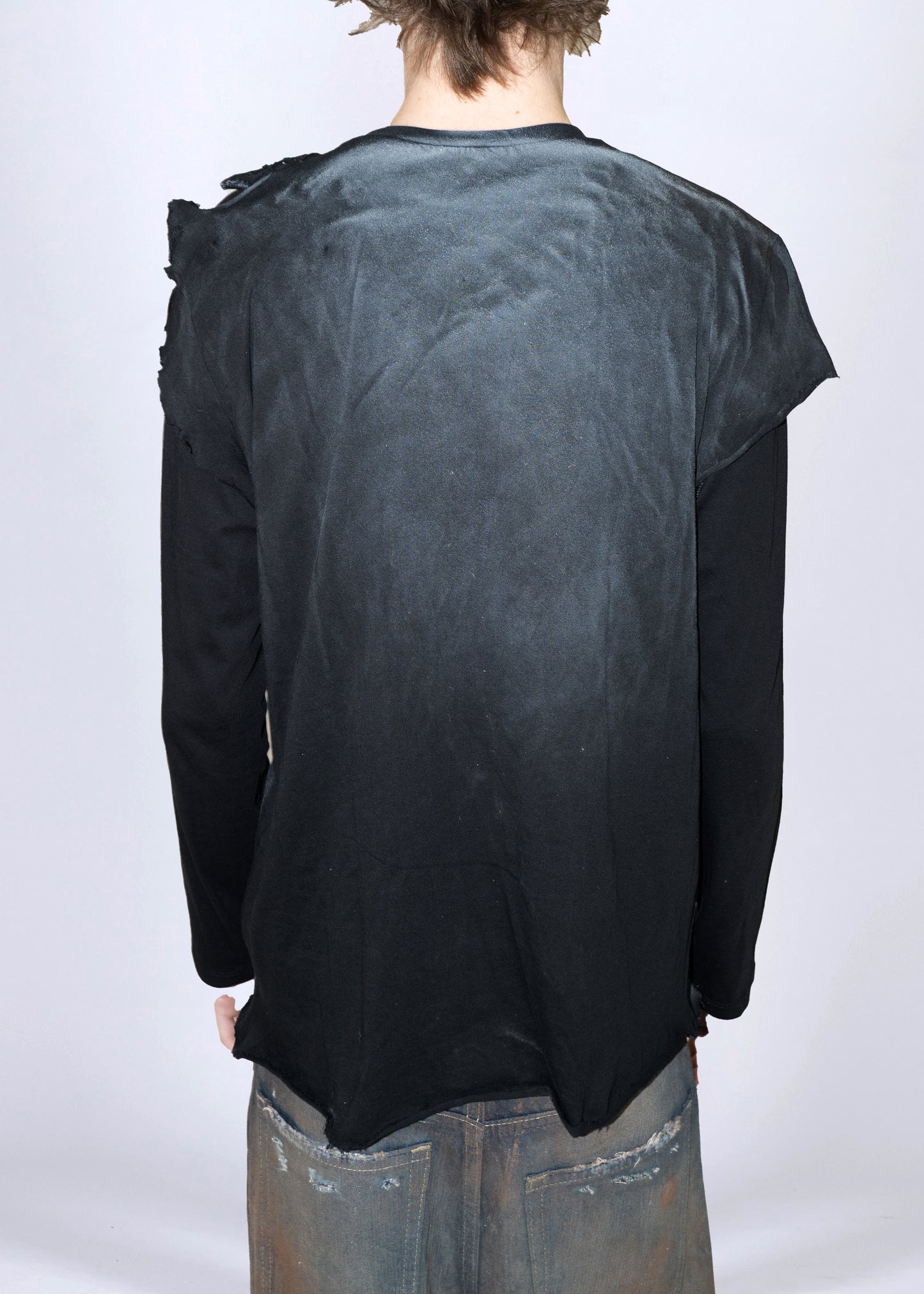 [Basics line] layered homeless tee