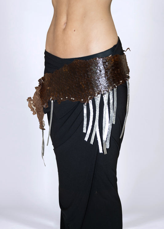 Fish leather belly dancer belt