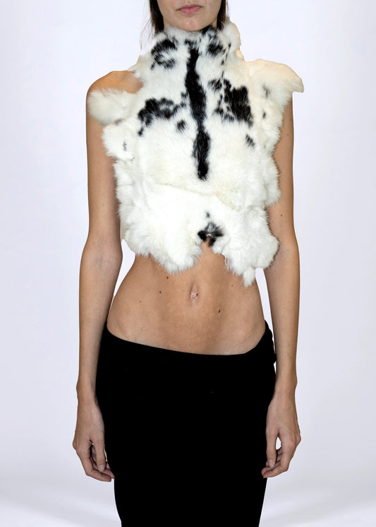 Fur tribal top