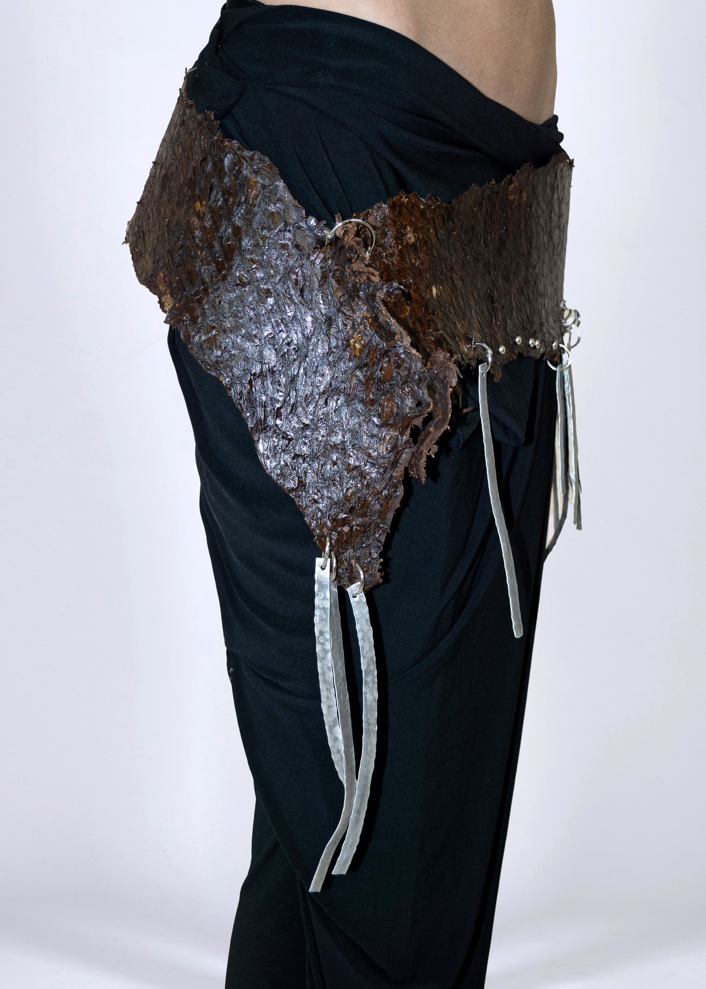 Fish leather belly dancer belt