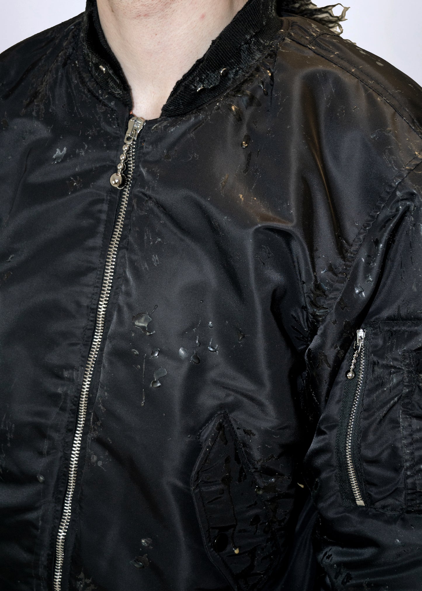Unisex decomposing mohawk bomber